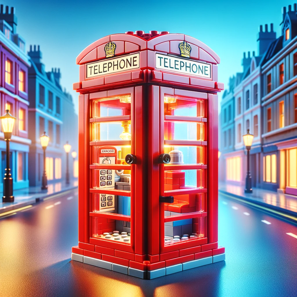 ロンドンの赤い公衆電話ボックス(21347)